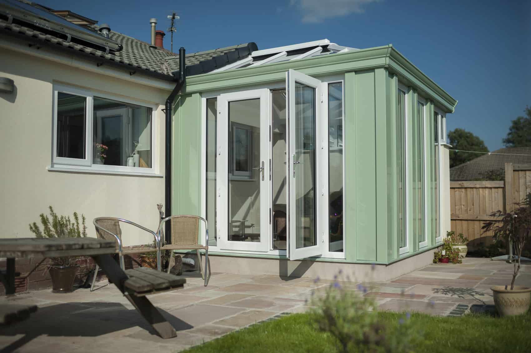 Loggia with French doors